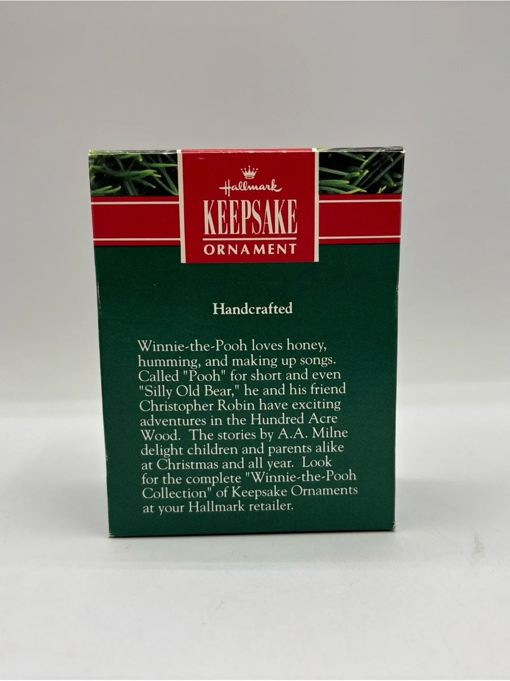 Hallmark Keepsake Ornament Dated 1991 Vintage Winnie The‎ Pooh Handcrafted